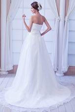 Romantic Sweetheart Ruched Bodice Ivoy Organza Bridal Dress