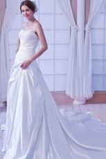 Affordable Sweetheart Wedding Dress With Beading Decorate