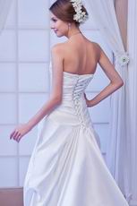 Affordable Sweetheart Wedding Dress With Beading Decorate