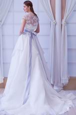 Honorable Sweetheart White  A-line Organza Dreamy Dress For Wedding Ceremony