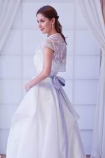 Honorable Sweetheart White  A-line Organza Dreamy Dress For Wedding Ceremony