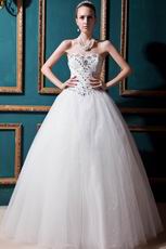 Noble Crystals Basque Aline Cream Outdoor Bridal Wedding Dress