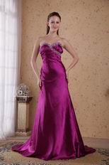 Purple Sweetheart Elegant Evening Dress 2014 Wear