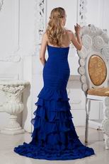 Elegant Sweetheart Mermaid Royal Blue Formal Evening Dress