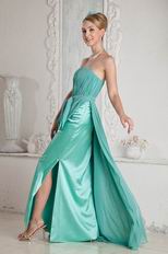 On Sale Sweetheart Turquoise Blue Chiffon Evening Dress