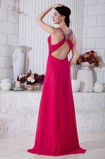 Top Seller V-Neck Rose Pink Women Prefer Evening Dress