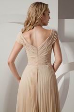 Inexpensive Champagne Chiffon Evening Dress For Sale