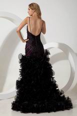 Spaghetti Straps Asymmetrical Evening Dress For Sale