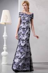 Modest V-Neck Mermaid Black Lace Lady Evening Dress