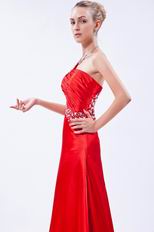 Sexy One Shoulder Empire Scarlet Evening Dress Discount