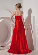 Classical Scarlet V-neck Evening Party Dresses UK