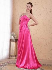 Hot Pink Sweetheart Evening Club Women Dress