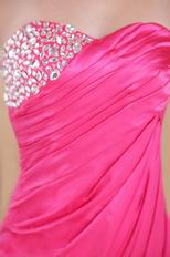 Hot Pink Sweetheart Evening Club Women Dress