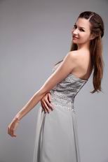 Grey Chiffon Hot Sell Dress For Women Join Formal Ocassion