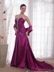 Formal Purple Evening Woman In Prom Dress On Sale