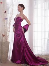 Formal Purple Evening Woman In Prom Dress On Sale