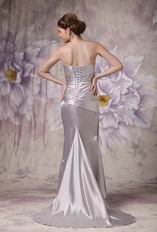 Fishtail Skirt Beaded Sliver 2012 Evening Dress Petite