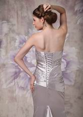 Fishtail Skirt Beaded Sliver 2012 Evening Dress Petite