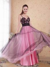 Spaghetti Straps Pink Evening Dresses Woman Wear Cheap