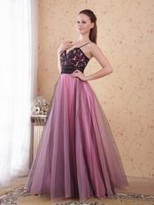 Spaghetti Straps Pink Evening Dresses Woman Wear Cheap