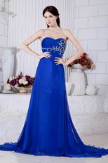 2014 Embroidery Bodice Side Zip La Femme Evening Dress