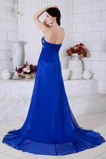 2014 Embroidery Bodice Side Zip La Femme Evening Dress