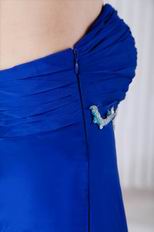 2014 Embroidery Bodice Side Zip La Femme Evening Dress
