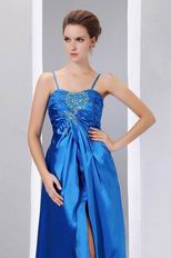 Spaghetti Straps Split Design Discount Evening Dress