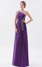 One Shoulder Backless Aline Purple Evening Dress In Dalas