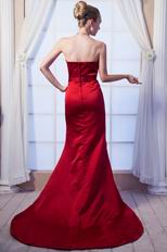 Affordable Mermaid Wine Red Celebrity Evening Dress