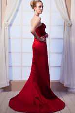 Affordable Mermaid Wine Red Celebrity Evening Dress