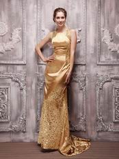 Golden Bateau Trumpet Distinguished Gathering Dress