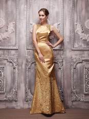 Golden Bateau Trumpet Distinguished Gathering Dress