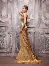 Golden Bateau Trumpet Distinguished Gathering Dress