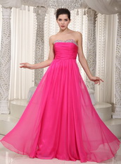 Hot Pink Designer One Shoulder Sexy Evening Dress Customized Night Club