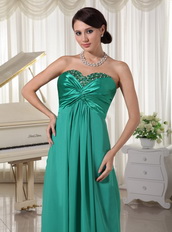 Turquoise Sweetheart Beaded Dress For Prom Evening Party Night Club