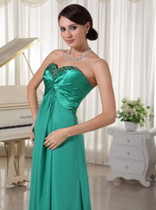 Turquoise Sweetheart Beaded Dress For Prom Evening Party Night Club