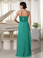 Turquoise Sweetheart Beaded Dress For Prom Evening Party Night Club