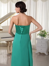 Turquoise Sweetheart Beaded Dress For Prom Evening Party Night Club