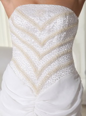 Sexy Strapless Formal Evening Dress With Side Split Ruched Skirt Night Club