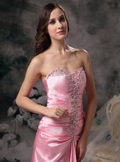Pink Sweetheart Taffeta Evening Dress Gowns Lady Night Club