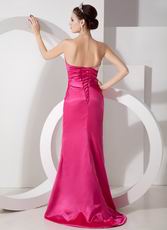 Sweetheart Beaded 2012 Style Fuchsia Women In Prom Dress