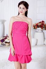 Strapless Deep Rose Pink Sweet Sixteen Dress For Cheap