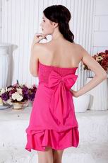 Strapless Deep Rose Pink Sweet Sixteen Dress For Cheap