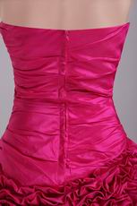 Fuchsia Sweetheart Mini Length Girls Sweet 16 Dresses