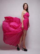 Rose Pink High Low Women Prefer New Evening Dress