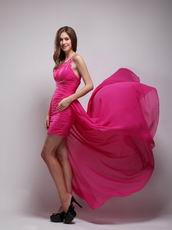 Rose Pink High Low Women Prefer New Evening Dress