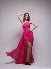 Rose Pink High Low Women Prefer New Evening Dress