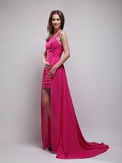 Rose Pink High Low Women Prefer New Evening Dress