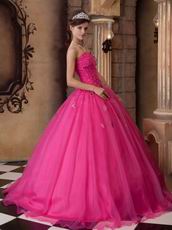 Discount Sweetheart Fuchsia Pink Dama Quinceanera Gown